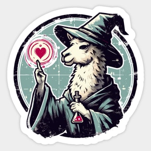 llama wizard of love Sticker
